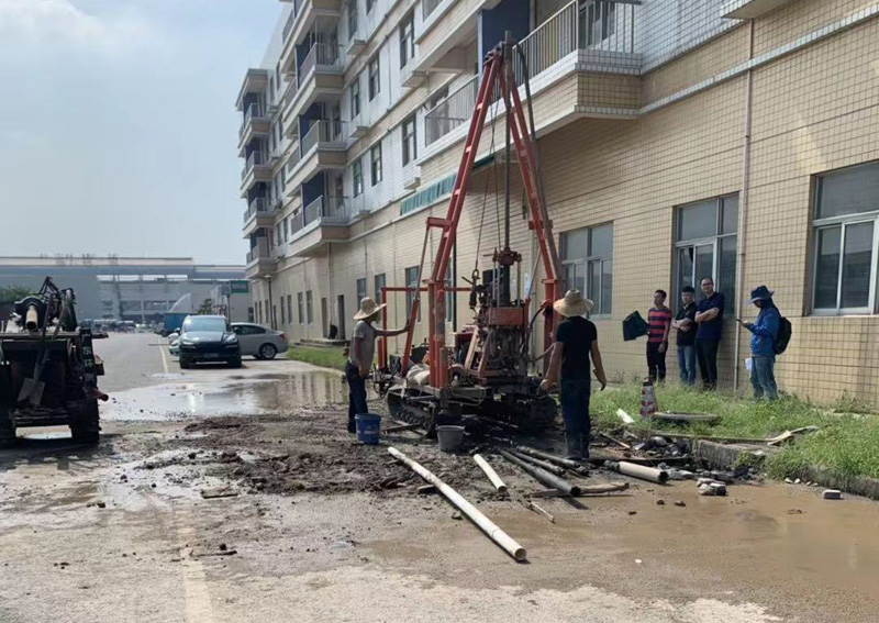 廣碧(bì)環保順德容桂寶供物流城 場地調查項目施工現場